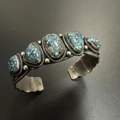 Navajo Gary Reeves 5連ターコイズ バングル