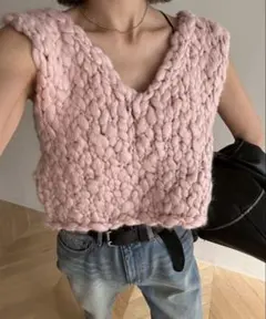 searoomlynn HM extra warm 2wayニットベスト　ベスト