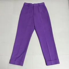 OHGA オーガ パープル カジュアルパンツ タックパンツ