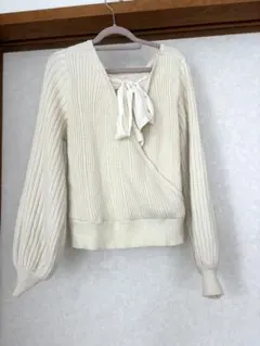 INGNI アイボリー ニットトップス セーター