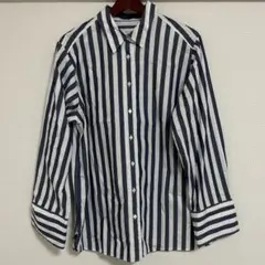 美品 スローブイエナ オーバーサイズ ストライプシャツ 綿100% フリー