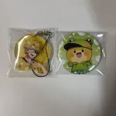 カラフルピーチ　たっつん　シヴァ　缶バッジ　キーホルダー