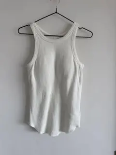 【SeaRoomlynn】 カップ付きリブタンクトップ アメスリーブ ホワイトのサムネイル