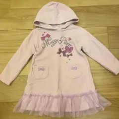 mezzopianoメゾピアノ　110　トレーナー　チュニック　紫　パーカーのサムネイル