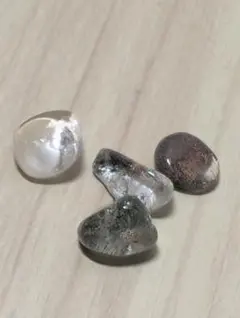 天然石 4点セット 水晶 ガーデンクォーツ