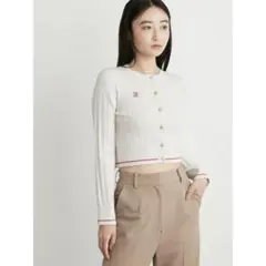 【lily brownリリーブラウン】ケーブルニット　MoMA