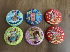 ディズニー刺繍缶バッジ6個セット