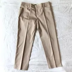 BUONA GIORNATA ベージュ クロップドパンツ S 綿 ストレッチ