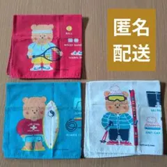 昭和　レトロ　ハンカチ　3枚セット　スポーツチーム