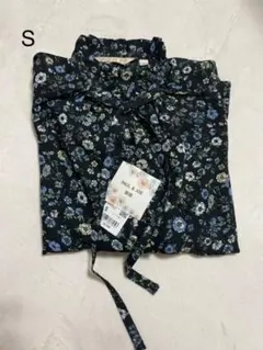 新品　ユニクロ　ポール&ジョー　ブラウス　7分袖　S   ブラック