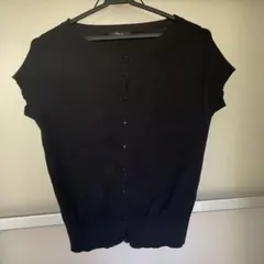COMME CA ISMブラック カーディガン Lサイズ