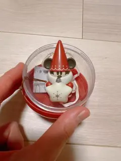 カプセルトイ ディズニー・クリスマス リルリンリン 赤　2025 ガチャ