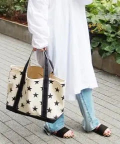TEMBEA/星柄トートバッグ（M)です★