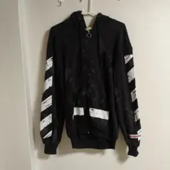 OFF-WHITE ペイント ジップアップ パーカー