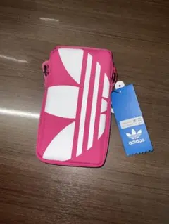 adidas スマホショルダーバッグ ピンク
