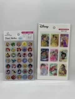 seria プリンス&プリンセス3Dシール　ディズニープリンセスポイントシール