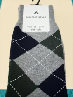 AOYAMA STYLE アーガイル柄 ソックス 25-27cm