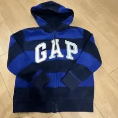 GAP ジップアップパーカー　ストライプ　120