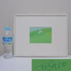 今成敏夫　マ―ガレット咲く海　パステル画 p-1261.jpg