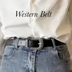 ウエスタンベルト ブラック アメカジ 黒 ヴィンテージ レディース メンズ