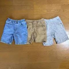 UNIQLO KIDS ハーフパンツ Sサイズ 3点セット 110-125cm