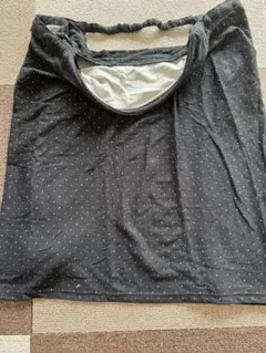 授乳用ケープ（黒と白のドット柄）