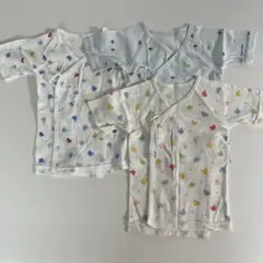 【水通しのみ】ミキハウス 短肌着 50cm ３枚セット　男の子