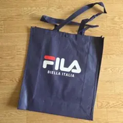7/31までの特別値下げ★FILA BIELLA ITALIAエコバッグネイビーのサムネイル