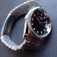 黒文字盤　デイトジャストモデル　Datejust オマージュ時計