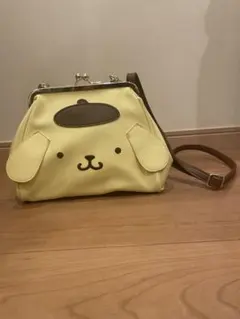 サンリオキャラクターズ　ポムポムプリン ショルダーバッグ　がま口