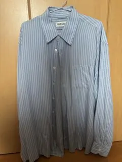 OUR LEGACY ABOVE SHIRT 水色ストライプ