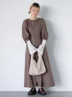 ehka sopo フロントジップワンピース