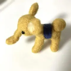 ハンドメイド 羊毛フェルト ゾウ 置物