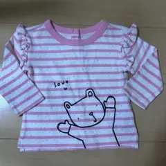 ベビーギャップ　くま　トレーナー　ピンク　80cm