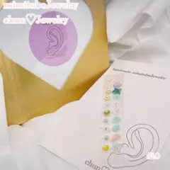金アレ対応 耳ツボジュエリー 20粒 ハンドメイド 匿名配送