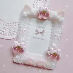 硬質ケースデコ ホイップデコ 猫耳 リボン さくらんぼ