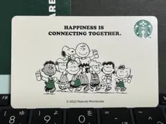 「スターバックス」スタバカード スヌーピー PEANUTS オフホワイト