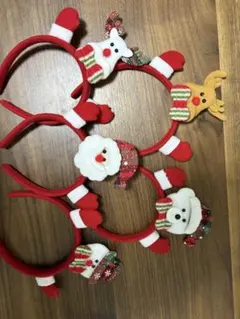 クリスマス カチューシャ 5個セット
