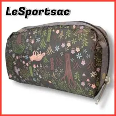 美品 LeSportsac レスポートサック 小物入れ ポーチ アニマル 猫
