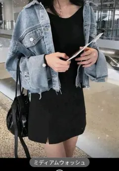 クロップドデニムジャケット