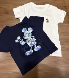baby GAP＆UNIQLO ミッキー半袖Tシャツ 2枚セット