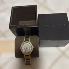 MICHAEL KORS ゴールド クリスタル 腕時計　電池交換済のサムネイル