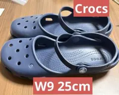 【美品】希少 廃盤 クロックス カリン クロッグ W9 25cm ネイビーのサムネイル