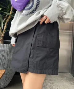CHAOPANIC チャオパニック カーゴミニスカパン 黒 ブラック