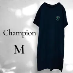 【チャンピオン】ワンピース Tシャツ ロング丈 ロゴ入り スポーティ レディース