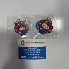 ミャクミャクなりきり　アクリルチャーム　サンリオ