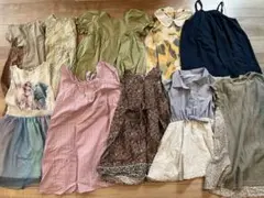 女の子　夏服　ワンピースまとめ売り　10着 110〜120