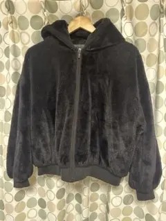 【美品】アウター パーカー ブラック ボア Ｌサイズ