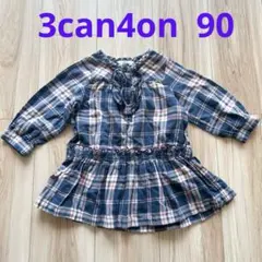 3can4on サンカンシオン ワンピース チュニック 90