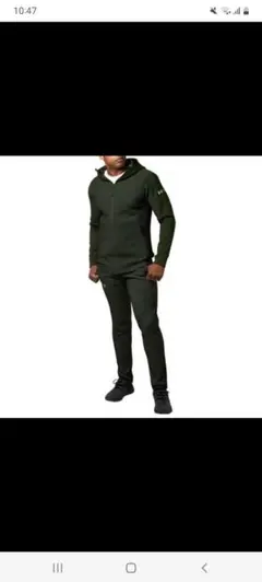 アンダーアーマー UNDERARMOUR上下セット L メンズ グリーン